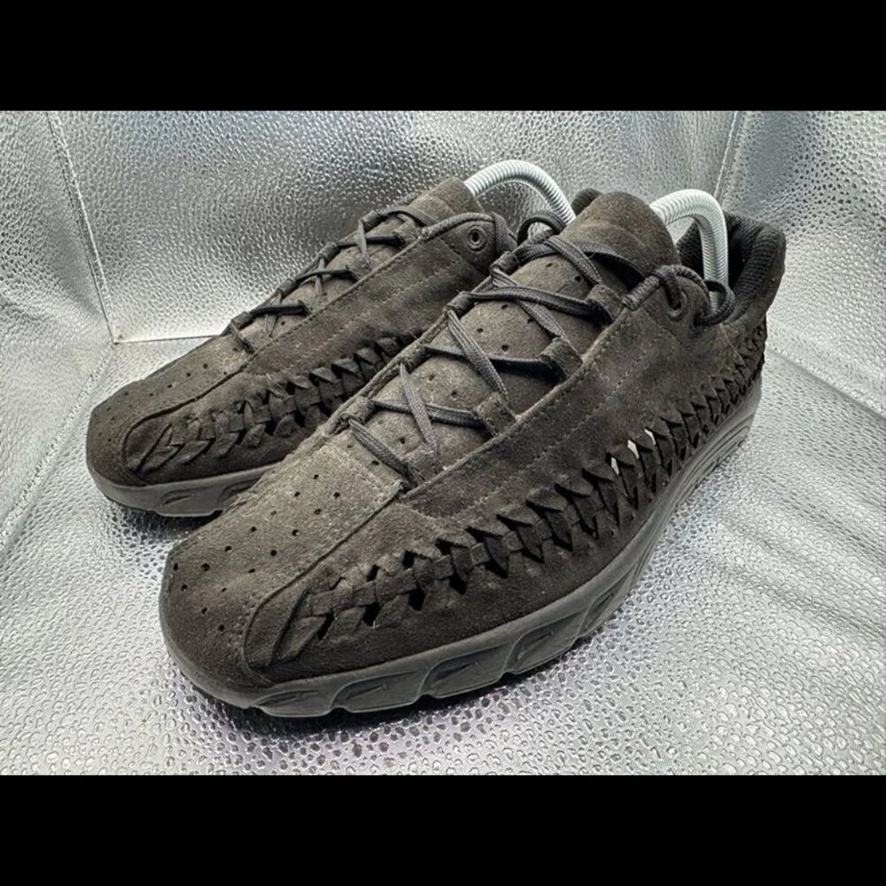 Size 9.5 - Nike Mayfly Woven Triple Black Mens Low Top Sneaker Shoes 833132-003